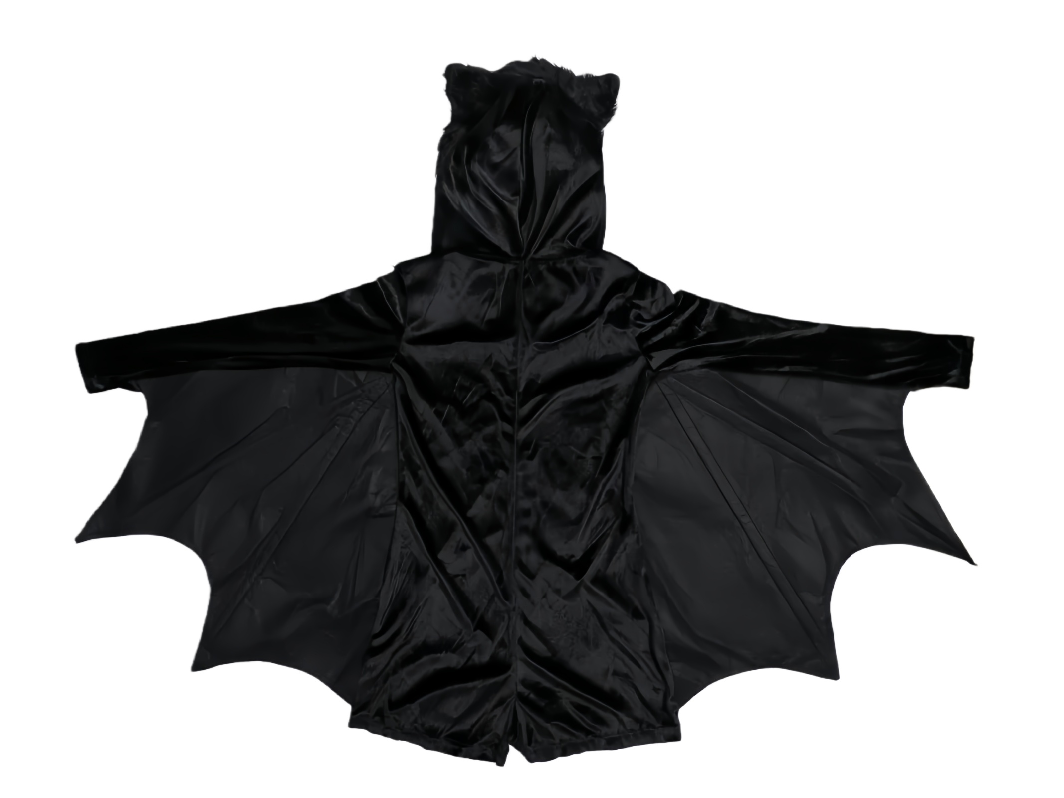 Halloween Black Bat Cosplay Costume Womens Irregular Devil Vampire Jumpsuit